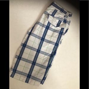 Vurt men’s shorts brand new white plaid